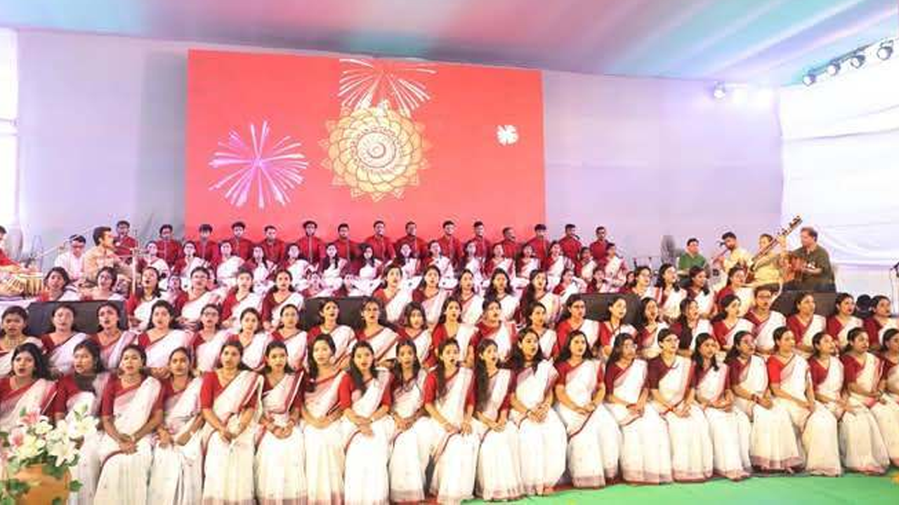সংগীত উৎসবে শিল্পীরা। ছবি : কালবেলা