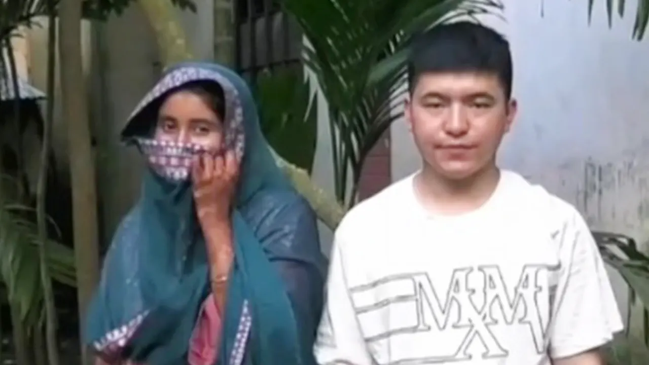ভোলায় বেড়াতে এসে বন্ধুর বোনকে বিয়ে করলেন চীনা যুবক ইরিছা চং। ছবি : কালবেলা