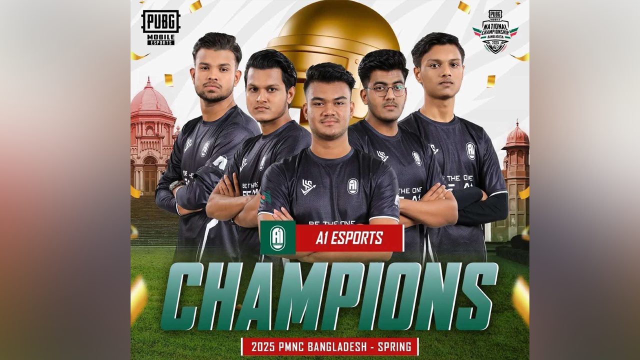 A1 Esports এর সদস্যরা। ছবি: সৌজন্য