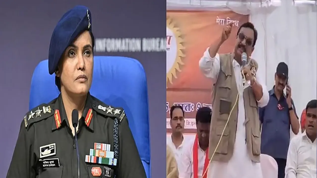 কর্নেল সোফিয়াকে নিয়ে বিস্ফোরক মন্তব্য, বিতর্কে বিজেপি মন্ত্রী