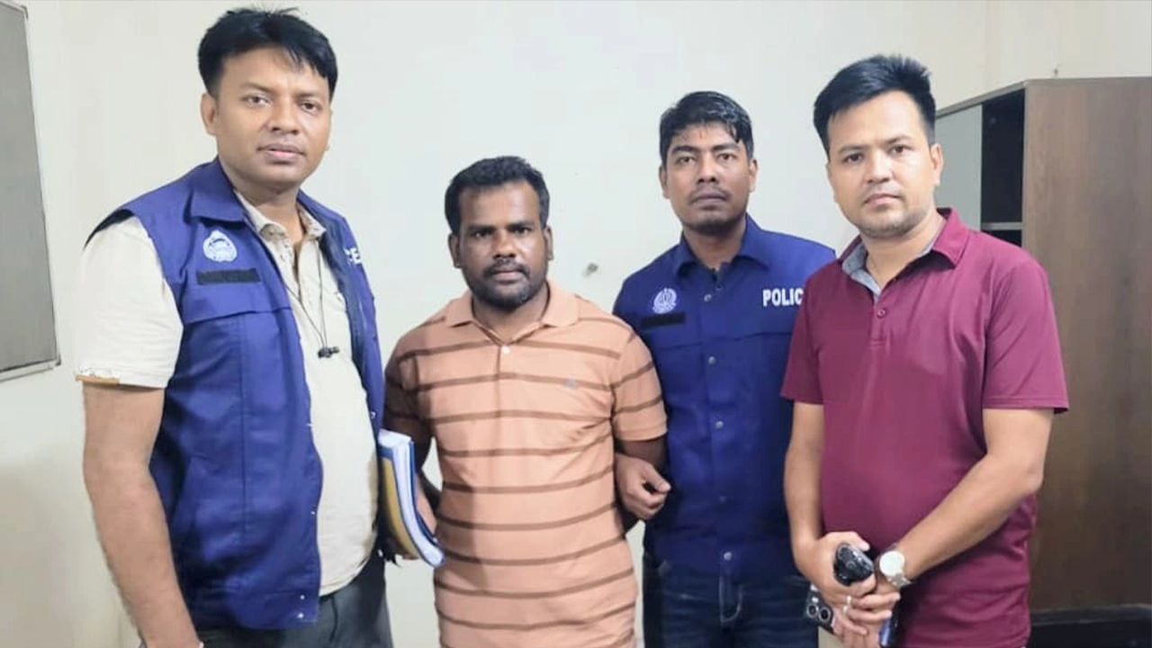গ্রেপ্তার শ্রমিক দলের সাবেক যুগ্ম সাধারণ সম্পাদক সাজ্জাদ। ছবি : সংগৃহীত