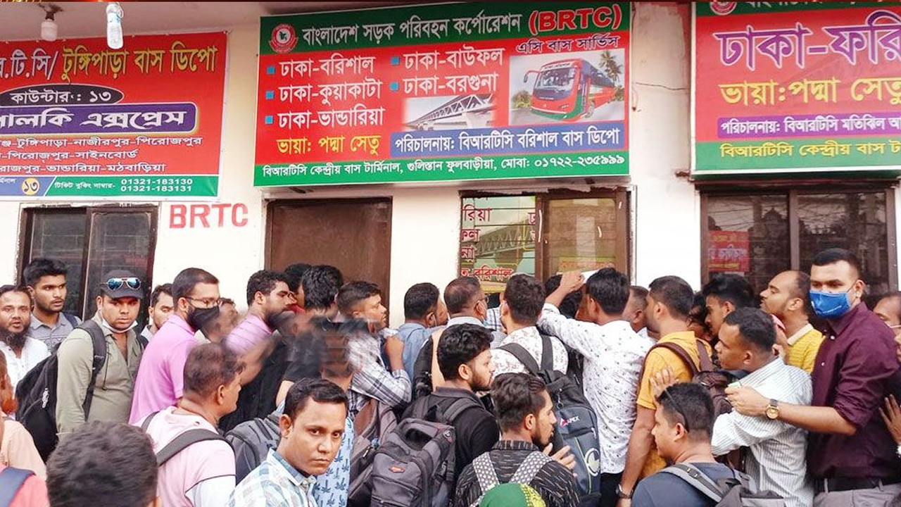 ঈদযাত্রায় বাসের অগ্রিম টিকিট বিক্রি শুরু