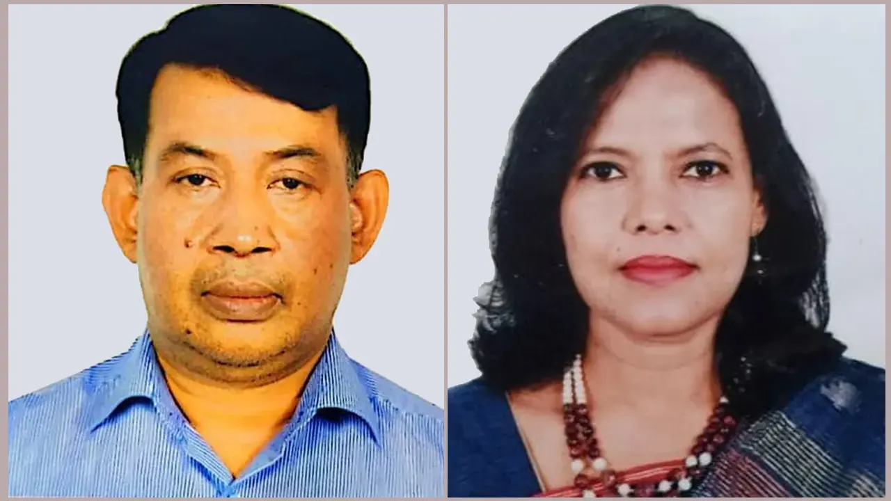 মোহাম্মদ আবুল বাশার ও ড. নূর মহল আখতার বানু। ছবি : সংগৃহীত