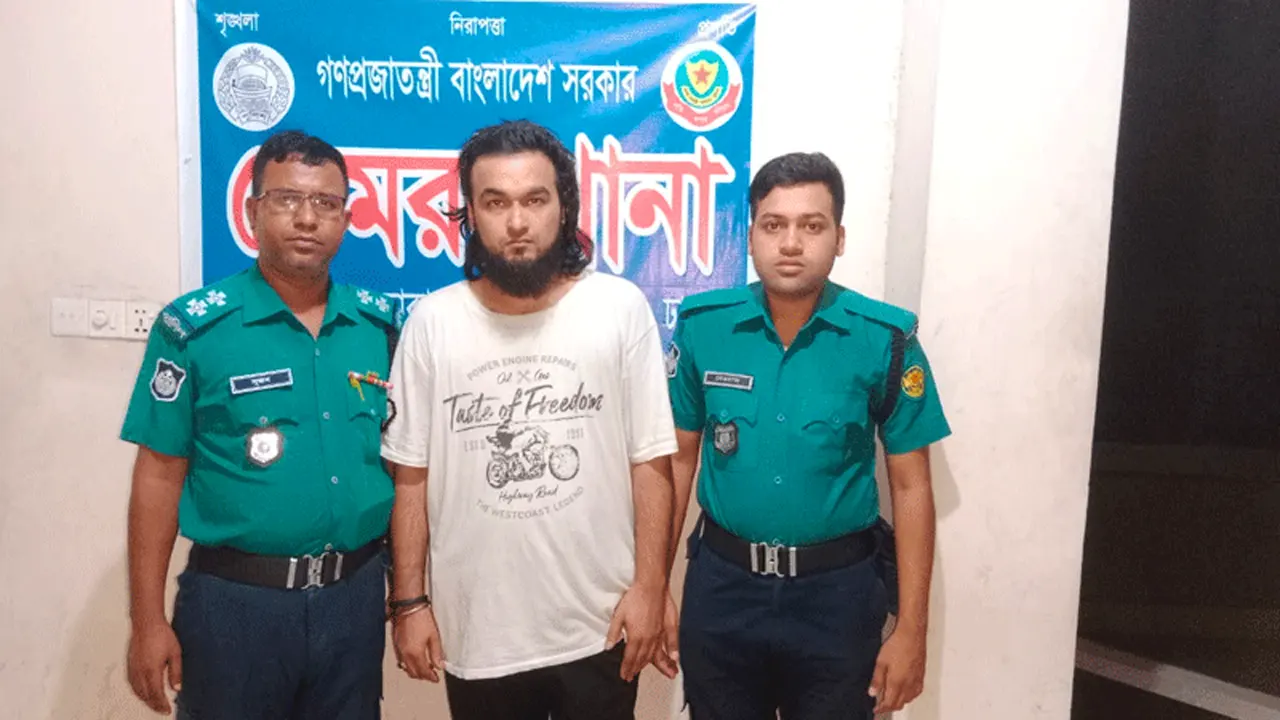 মাইনুল আহসান নোবেল। ছবি : পুলিশের সৌজন্যে