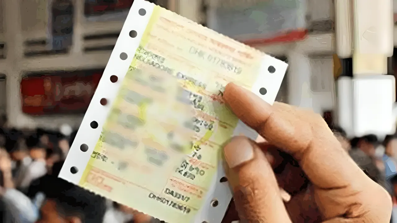 ট্রেনের টিকিট। ছবি : সংগৃহীত