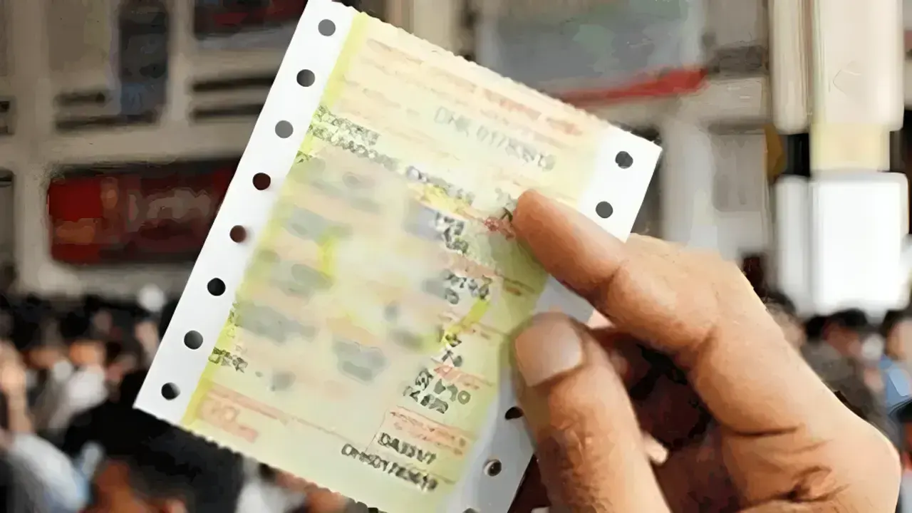 ট্রেনের টিকিট। ছবি : সংগৃহীত