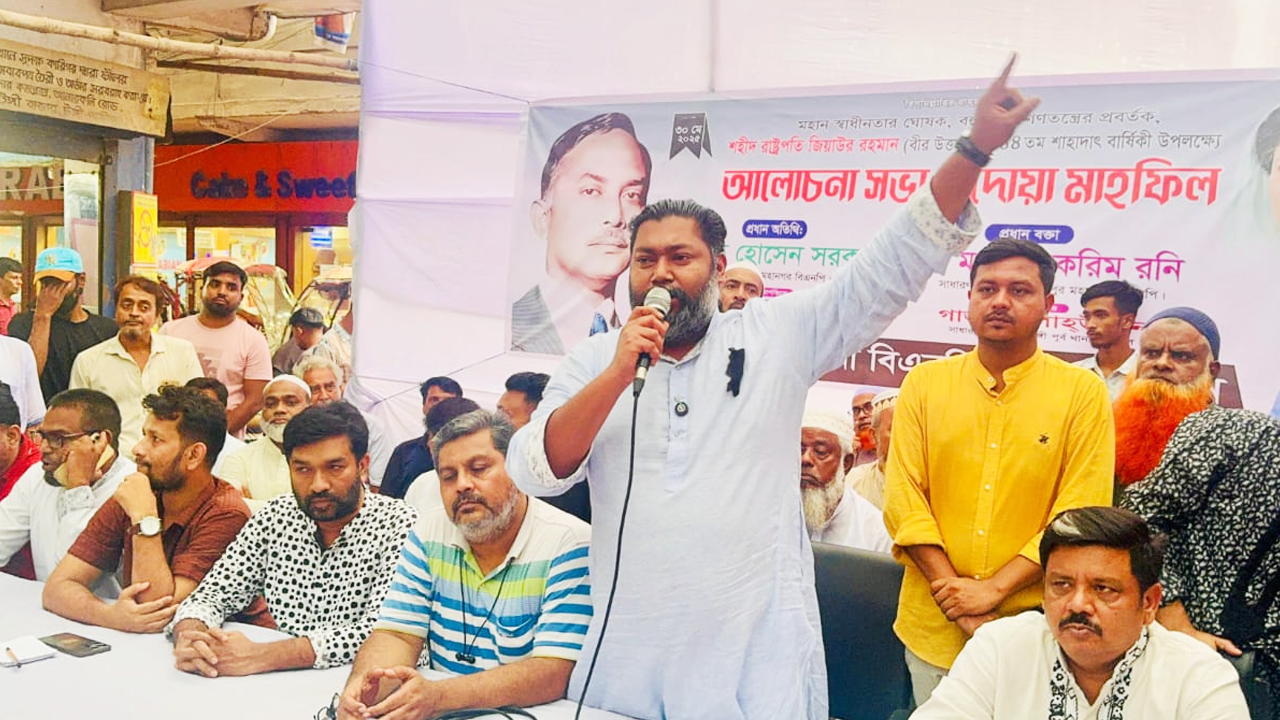গাজীপুর মহানগর বিএনপির সাধারণ সম্পাদক এম মঞ্জুরুল করিম রনি। ছবি : কালবেলা