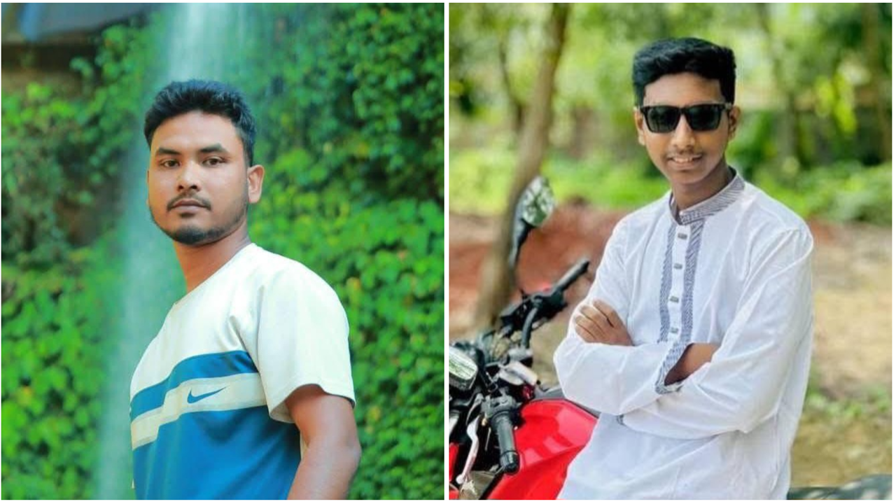 সাহেদ হোসেন সুমন ও রুমন আহমদ। ছবি : সংগৃহীত