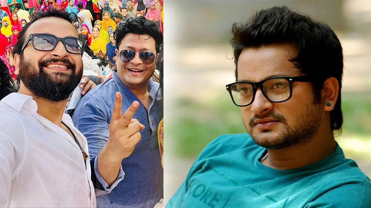 সাইমন সাদিক ও ফেরদৌস আহমেদ । ছবি : সংগৃহীত