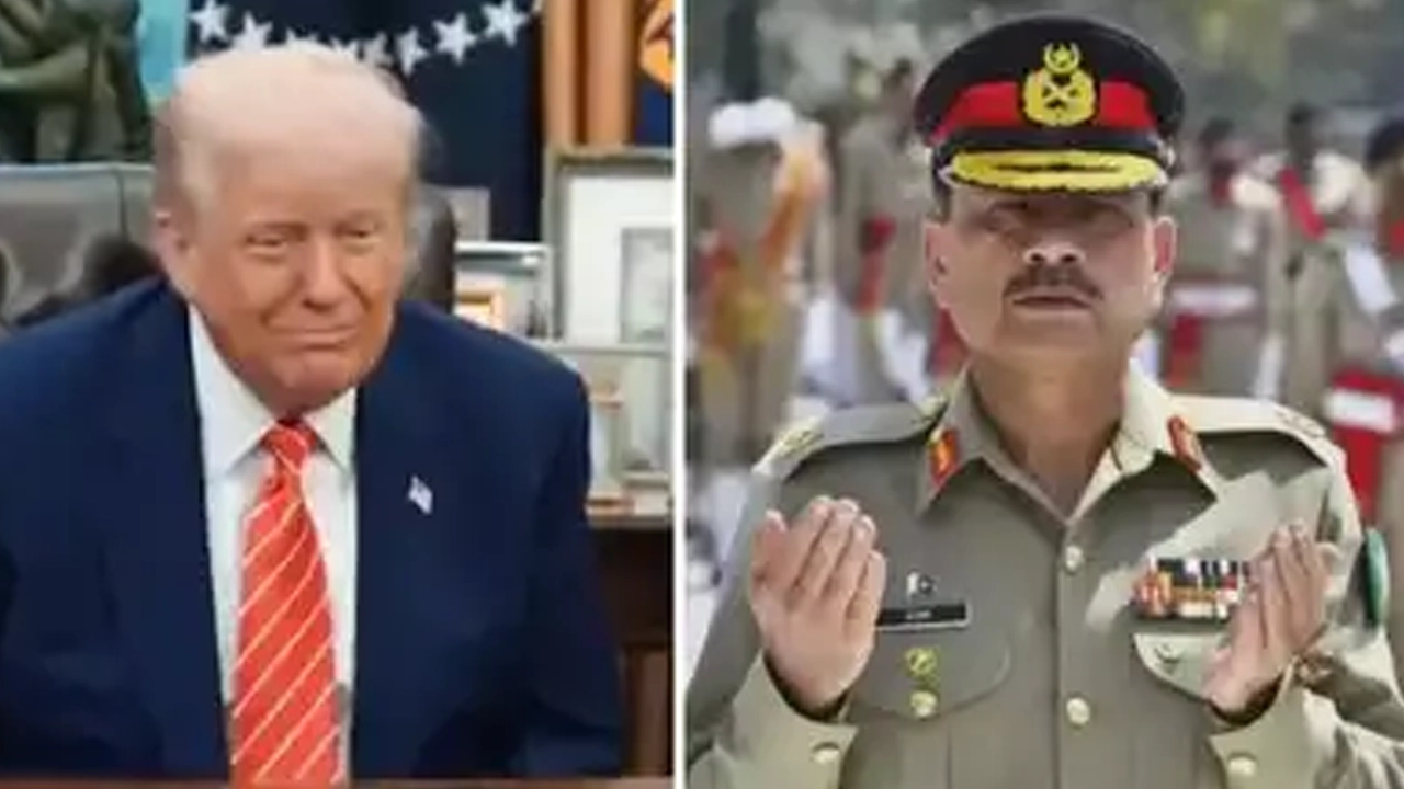 মার্কিন প্রেসিডেন্ট ডোনাল্ড ট্রাম্প ও পাকিস্তানের সেনাপ্রধান আসিম মুনির। ছবি : সংগৃহীত