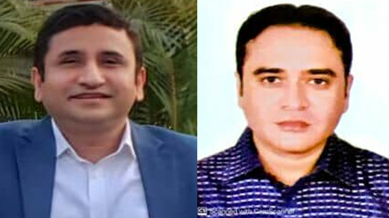 সভাপতি মুহাম্মদ কামাল হোসেন তালুকদার (জীবন) এবং সাধারণ সম্পাদক শাহ ফজলে রাব্বি। ছবি : সংগৃহীত