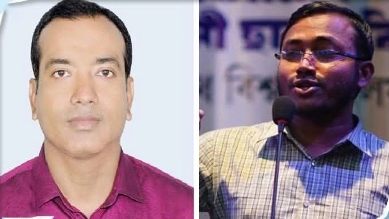 ছাত্রদলের কেন্দ্রীয় সভাপতি রাকিবুল ইসলাম রাকিব ও জবি শাখা ছাত্রশিবিরের সভাপতি আসাদুল ইসলাম। ছবি: সংগৃহীত