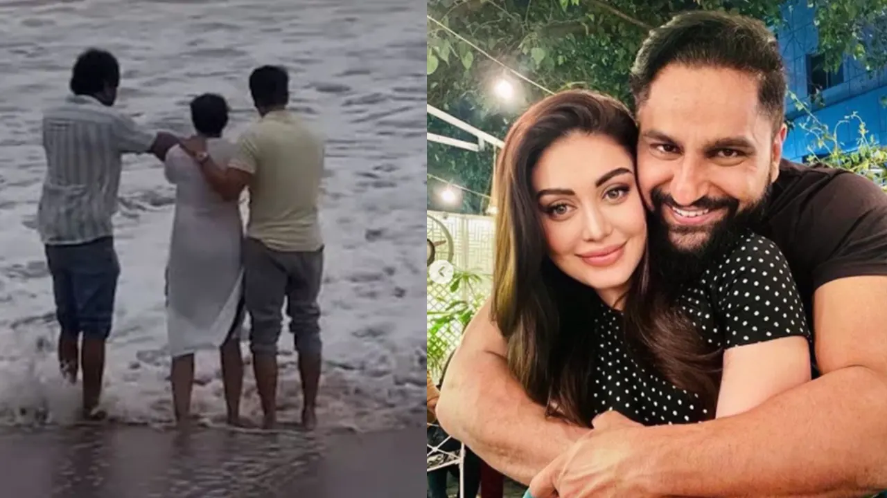 শেফালি জরিওয়ালা ও পরাগ ত্যাগী  । ছবি : সংগৃহীত