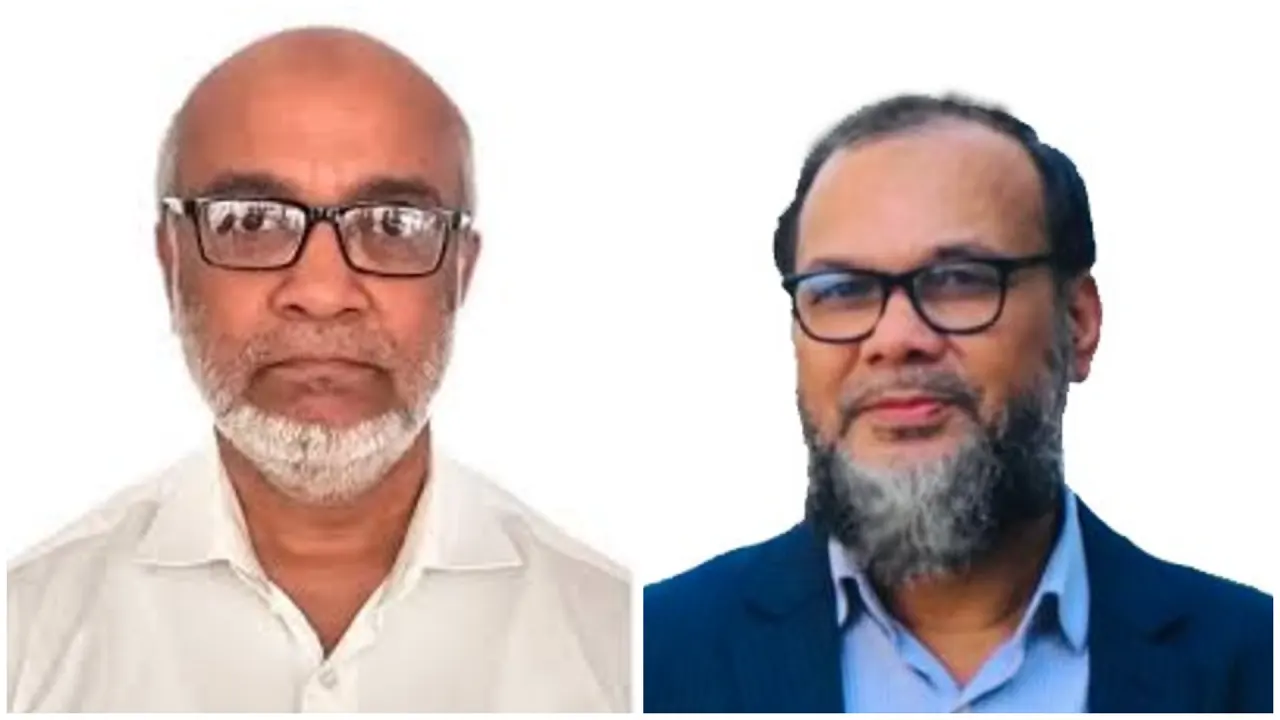 ড. খ ম কবিরুল ইসলাম ও মো. মনিরুজ্জামান। ছবি : সংগৃহীত