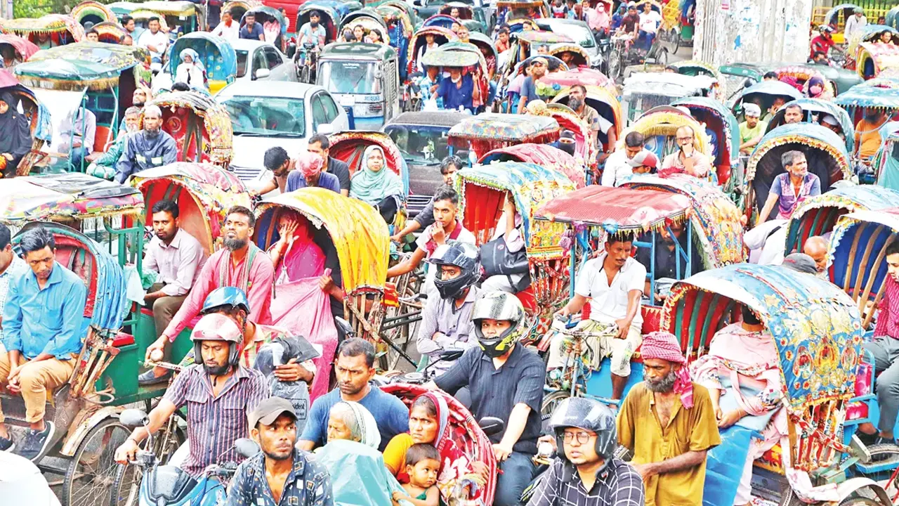 সড়কের মহামারি ব্যাটারি রিকশা