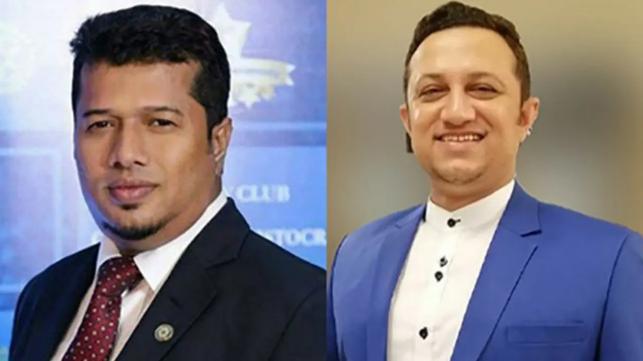 সভাপতি রোটারিয়ান একেএম শহিদুল্লাহ চৌধুরী ও সাধারণ সম্পাদক রোটারিয়ান মোহাম্মদ হাসান। ছবি : সংগৃহীত