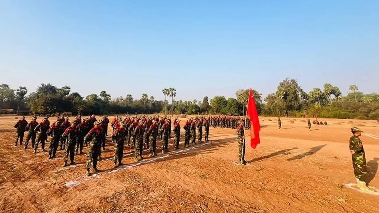 ইয়েসাগিও টাউনশিপ পিপল’স ডিফেন্স টিমের সদস্যরা। ছবি : সংগৃহীত