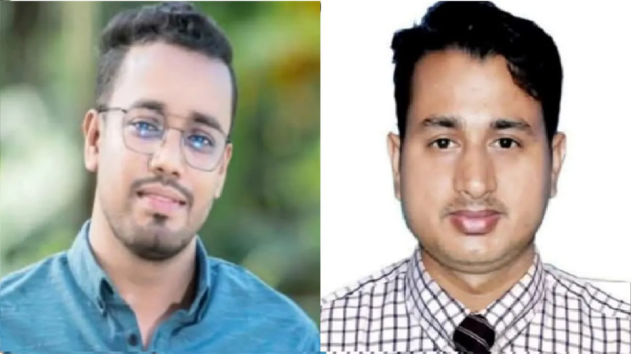 বাঁ থেকে প্রকৌশলী আলাউদ্দিন ও ইসমাইল হোসাইন। ছবি : সংগৃহীত