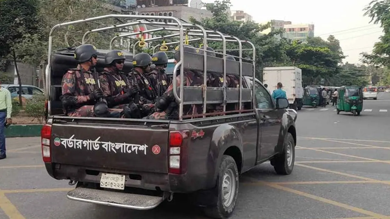 বিজিবি মোতায়েন। পুরোনো ছবি