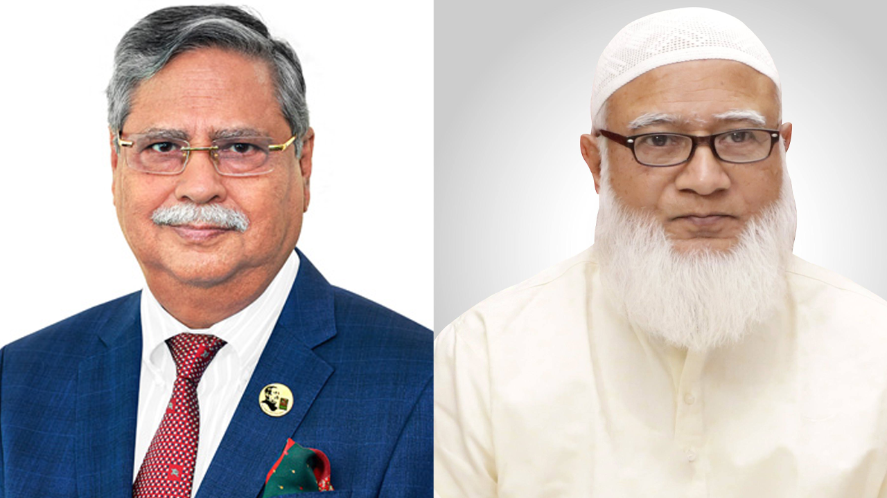 রাষ্ট্রপতি মোহাম্মদ সাহাবুদ্দিন ও জামায়াত আমির ডা. শফিকুর রহমান। ছবি : সংগৃহীত