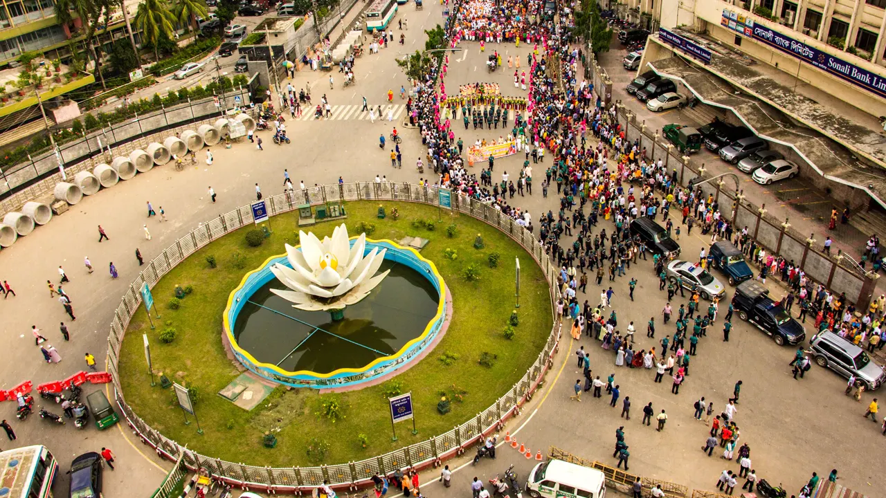 মতিঝিলের শাপলা চত্বর। ছবি : সংগৃহীত