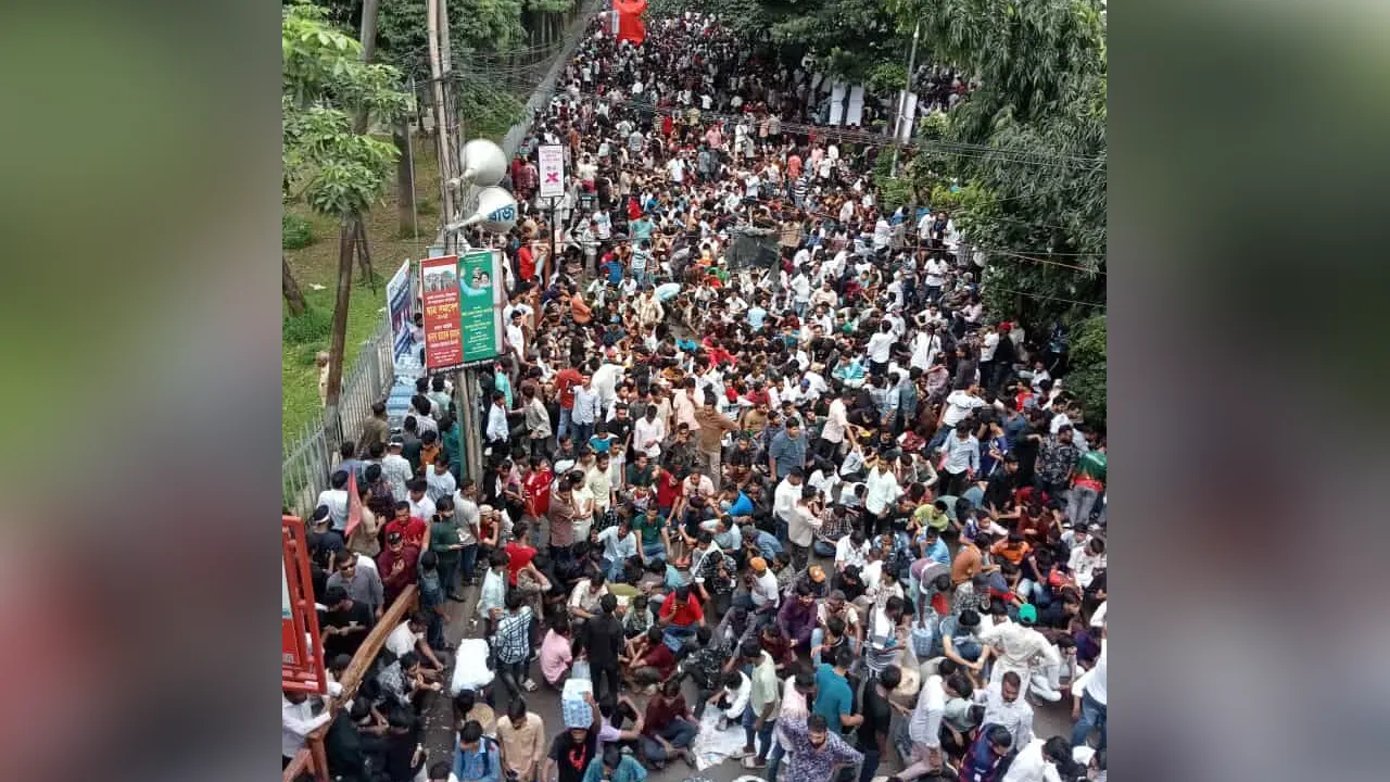 ছাত্রদলের সমাবেশ। ছবি : কালবেলা