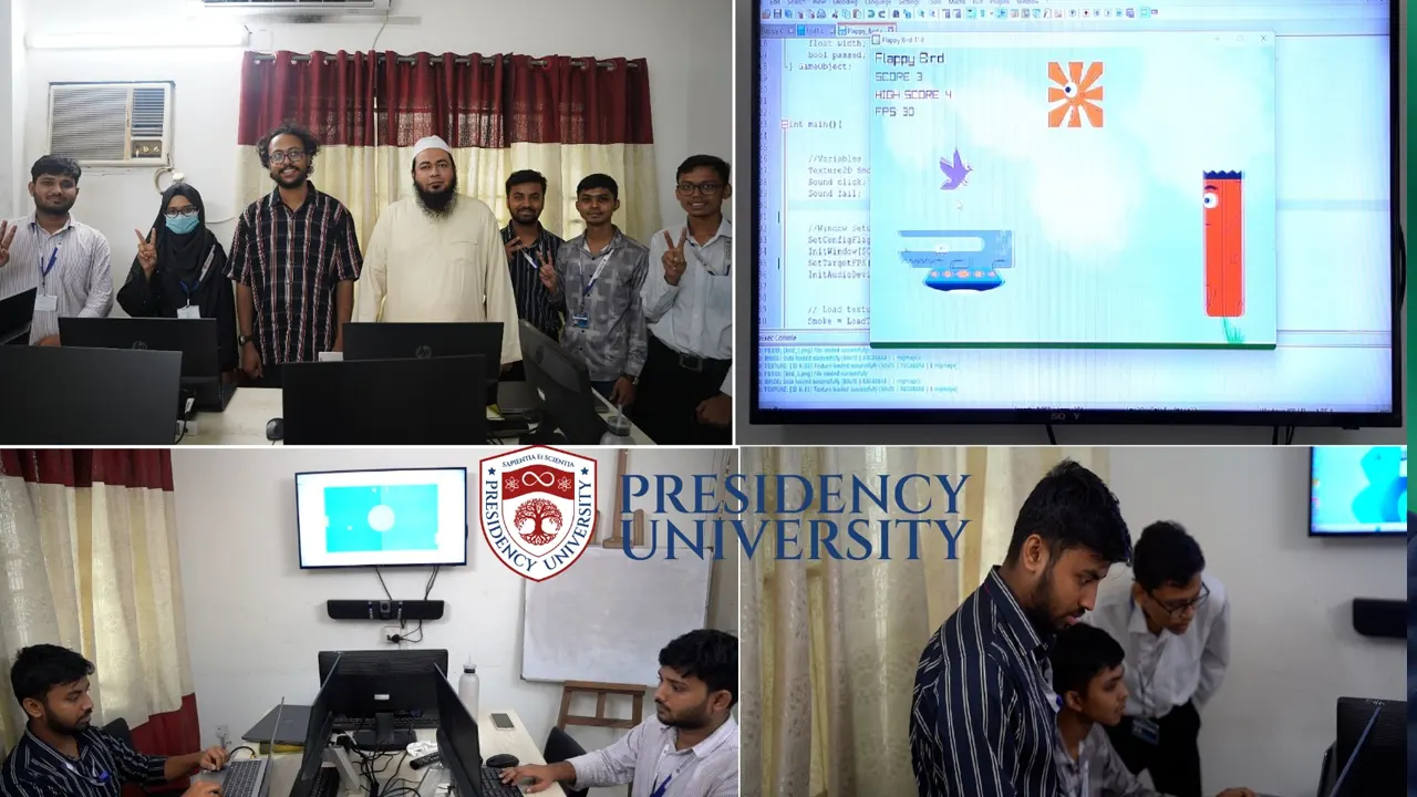 প্রেসিডেন্সি ইউনিভার্সিটির সিএসই বিভাগের কার্যক্রম। ছবি : সৌজন্য