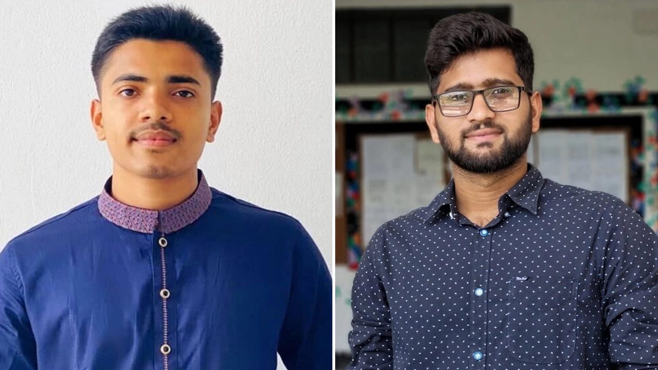 বাঁ থেকে ইমতিয়াজ আহমেদ ও আব্দুল্লাহ আল মামুন। ছবি : সংগৃহীত