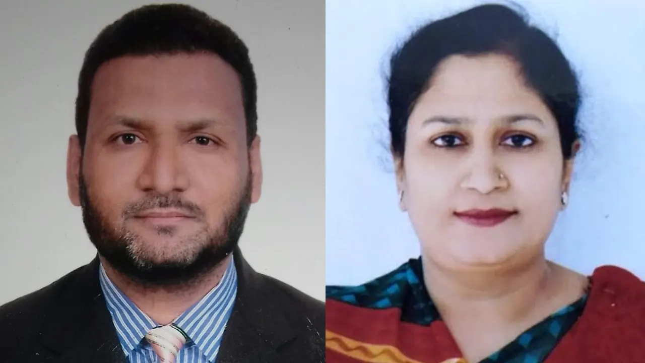 বহিষ্কারকৃত শিক্ষক মো. রোকন উদ্দিন ও আবেদা হক। ছবি : সংগৃহীত