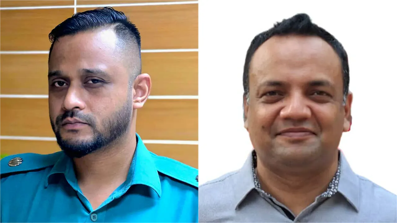 এডিসি সালেহ্ মুহম্মদ জাকারিয়া ও মো. মোর্শেদুল হাসান। ছবি : সংগৃহীত