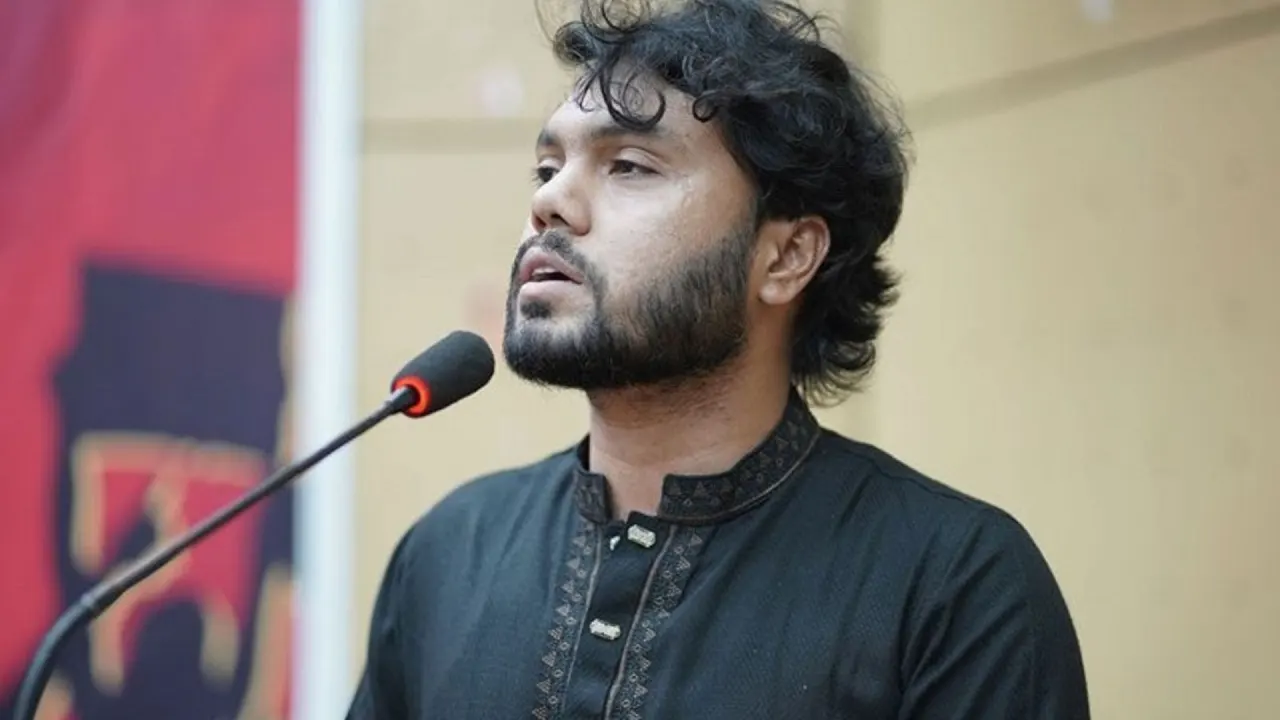 ইনকিলাব মঞ্চের মুখপাত্র শরিফ ওসমান হাদি। ছবি : সংগৃহীত