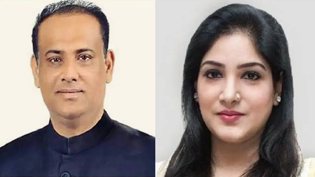 সাবেক ভূমিমন্ত্রী সাইফুজ্জামান চৌধুরী জাবেদ ও তার স্ত্রী রুকমীলা জামান। ছবি : সংগৃহীত