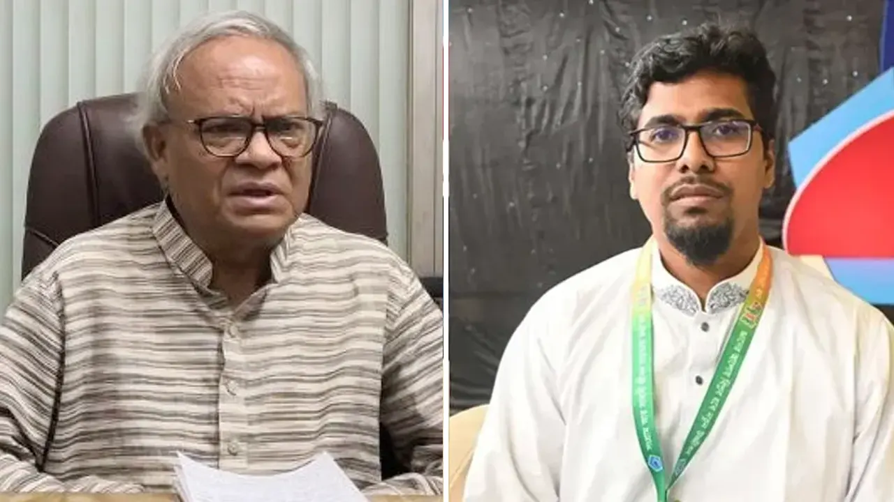রুহুল কবির রিজভী ও নুরুল ইসলাম সাদ্দাম। ছবি : সংগৃহীত