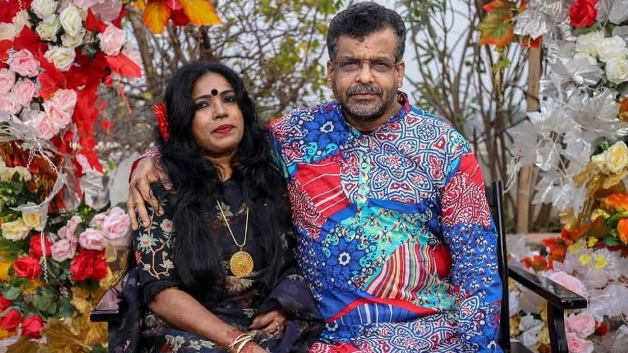 মো. সাইদুল করিম মিন্টু ও তার স্ত্রী আর্মিজা শিরীন আক্তার। ছবি : সংগৃহীত