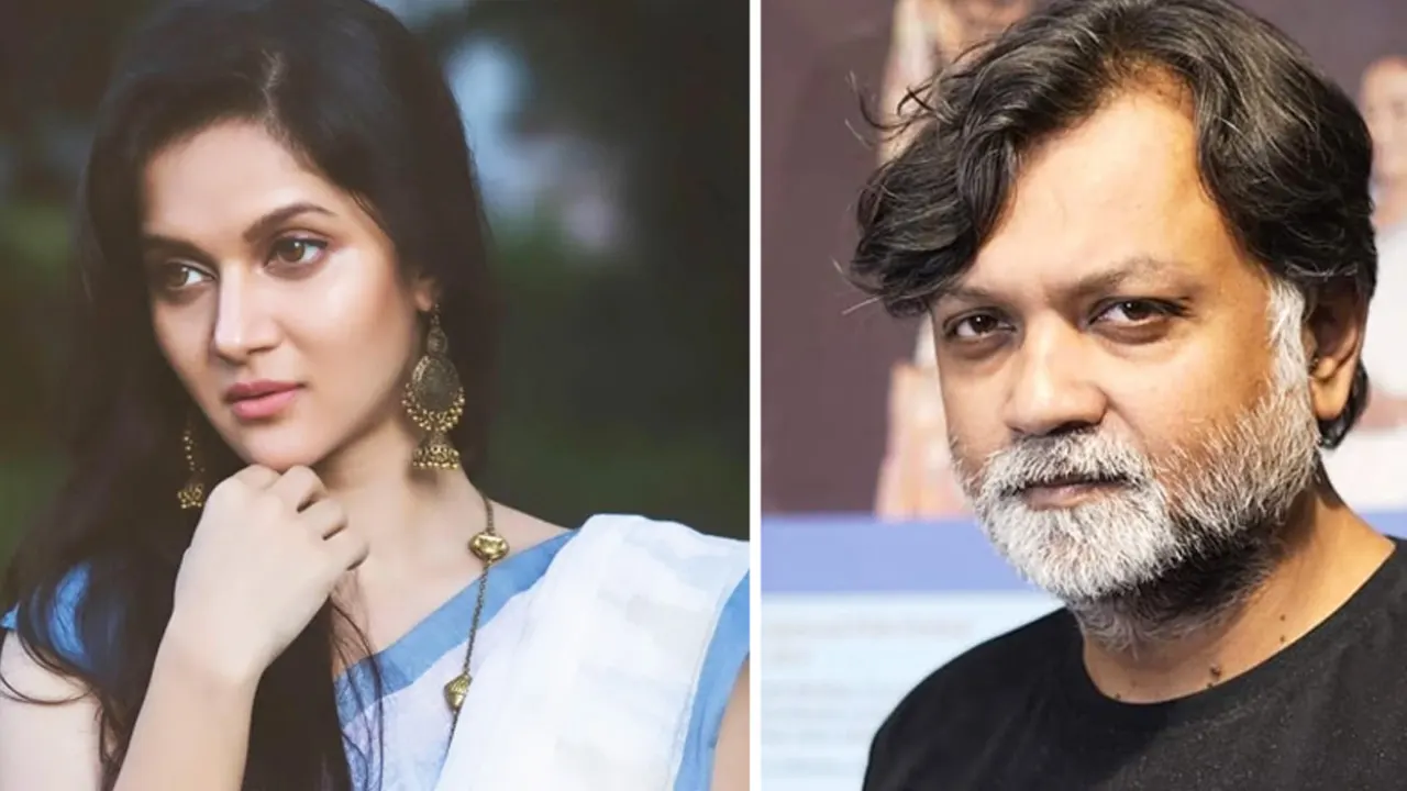 অভিনেত্রী মিথিলা ও পরিচালক সৃজিত মুখার্জি। ছবি : সংগৃহীত