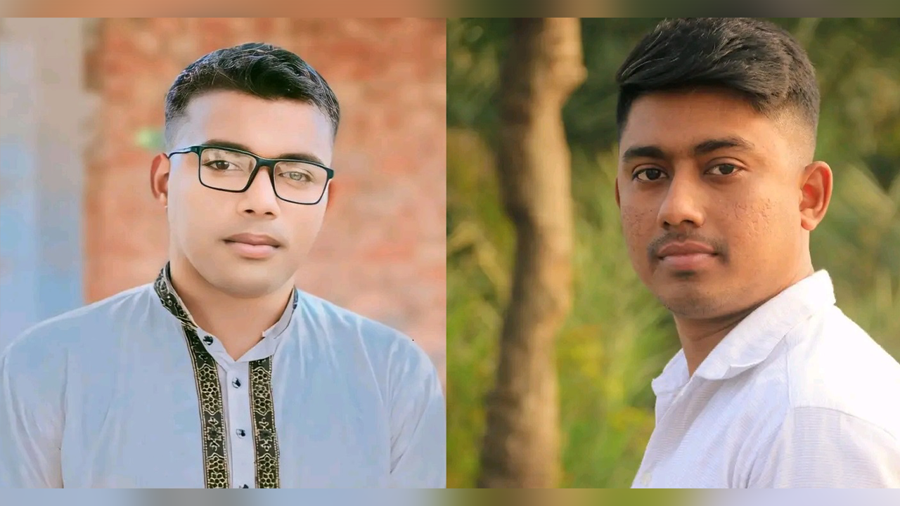 সভাপতি এমআর রাসেল ও সাধারণ সম্পাদক শেখ ইমন। ছবি : সংগৃহীত