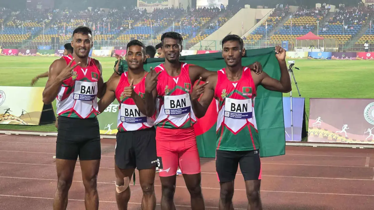 সাফ অ্যাথলেটিক্সে বাংলাদেশের ব্রোঞ্জ পদক জয়