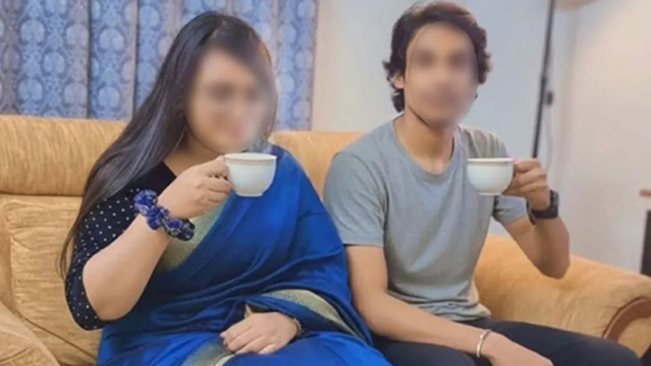 পর্ন তারকা যুগল আজিম ও বৃষ্টি। ছবি : সংগৃহীত