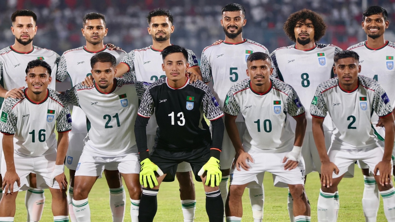 বাংলাদেশ জাতীয় ফুটবল দল। ছবি : সংগৃহীত