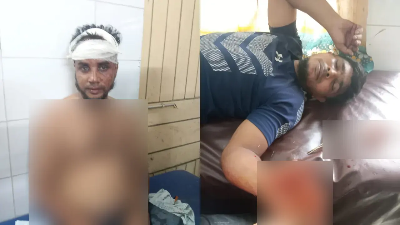 হেলালপন্থিদের অতর্কিত হামলায় আহতদের স্থানীয় হাসপাতালে ভর্তি করা হয়েছে। ছবি : কালবেলা