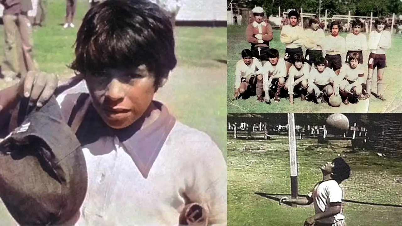 শৈশবে ম্যারাডোনা