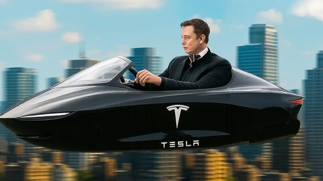 অবিশ্বাস্য উড়ন্ত গাড়ি আনছে টেসলা, জানালেন ইলন মাস্ক