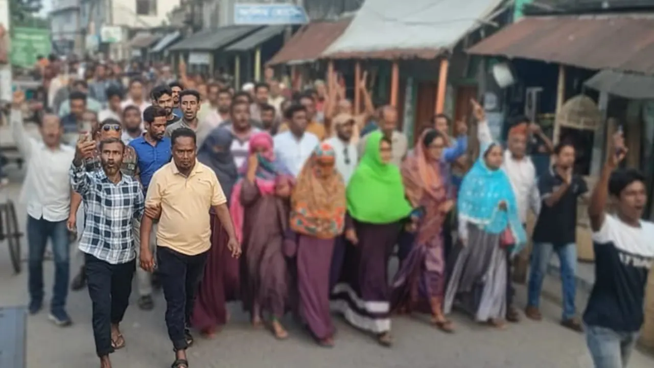 আশাশুনিতে বিএনপির বিক্ষোভ মিছিল