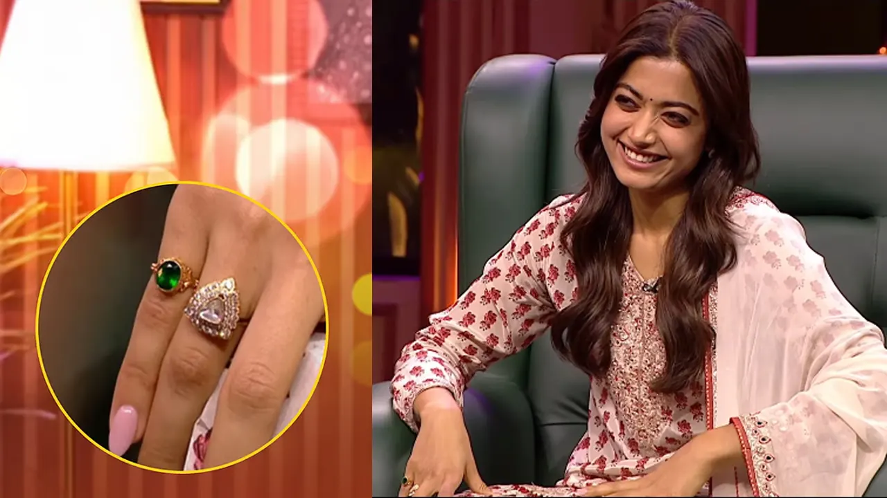 অবশেষে বাগদানের আংটি প্রকাশ্যে দেখালেন রাশমিকা