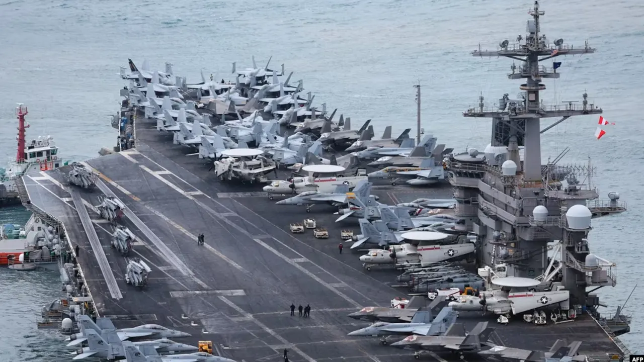 দক্ষিণ কোরিয়ায় মার্কিন রণতরী, কঠোর হুঁশিয়ারি উত্তর কোরিয়ার