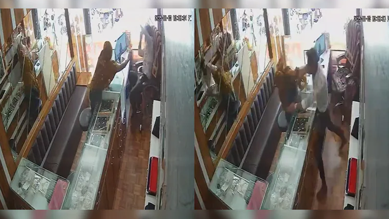 চুরি করতে গিয়ে ২৫ সেকেন্ডে ২০ চড় খেলেন নারী