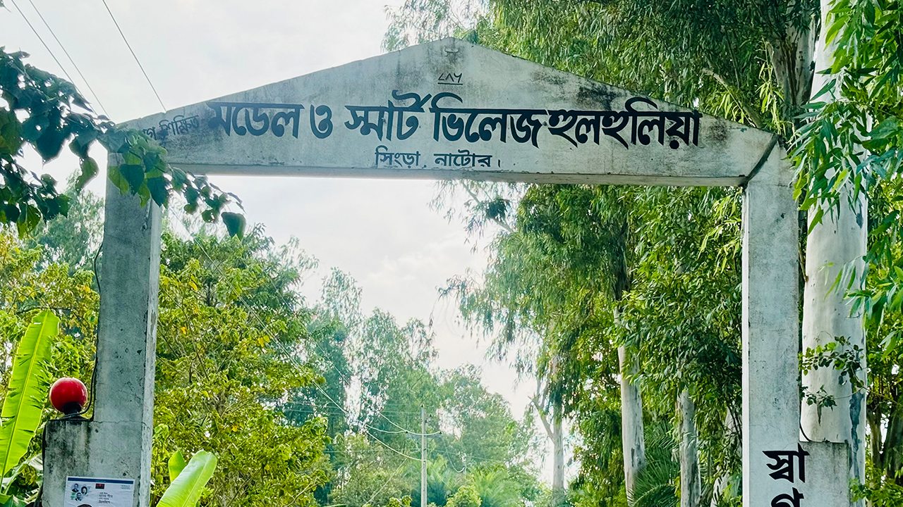 হুলহুলিয়া গ্রামের প্রবেশদ্বার। ছবি : কালবেলা