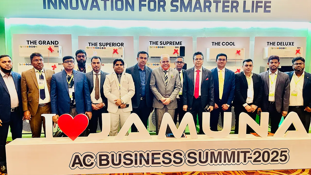 পারস্পরিক ব্যবসায়িক প্রবৃদ্ধি, আগামী দিনের কর্মপরিকল্পনা এবং মতবিনিময়ের উদ্দেশ্যে যমুনা এসি বিজনেস সামিট ২০২৫ অনুষ্ঠিত হয়েছে। ছবি : সংগৃহীত