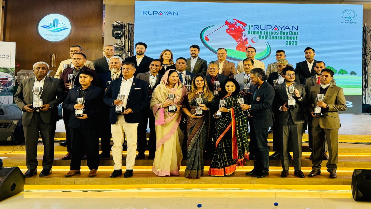 শেষ হলো রূপায়ণ আর্মড ফোর্সেস ডে কাপ গলফ টুর্নামেন্ট