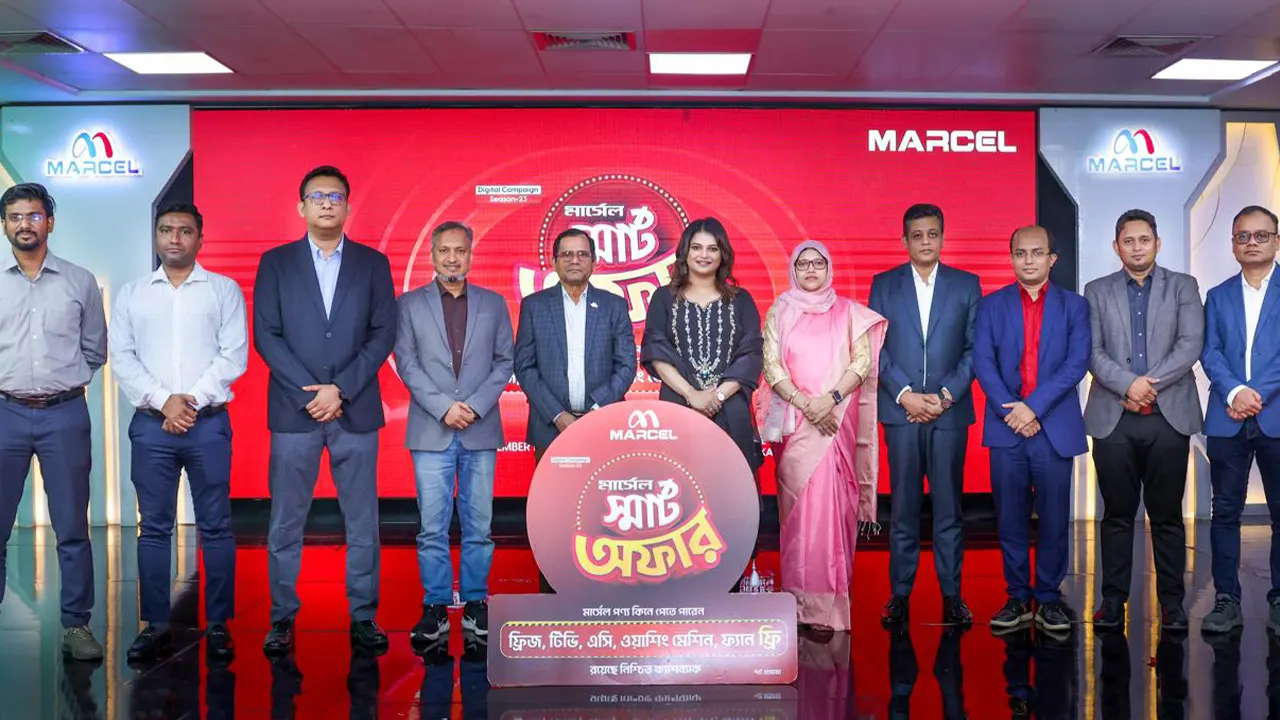 মার্সেলের ‘ডিজিটাল ক্যাম্পেইন সিজন-২৩’ এর উদ্বোধনীতে অতিথিরা। ছবি : কালবেলা